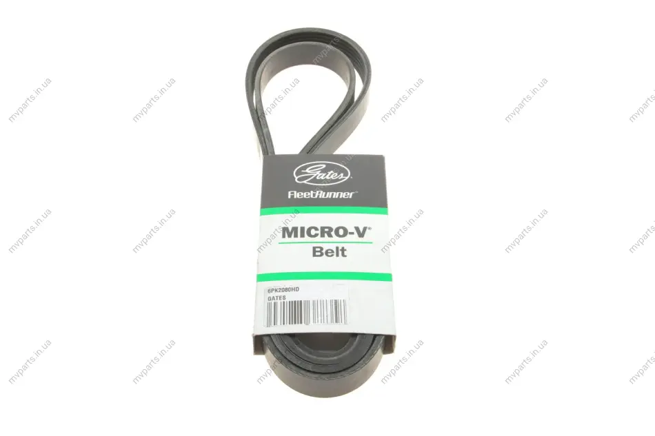 Ремінь генератора MB Sprinter 2.9TDI 95-06 OM602 GATES Gates 6PK2080HD (фото 1)