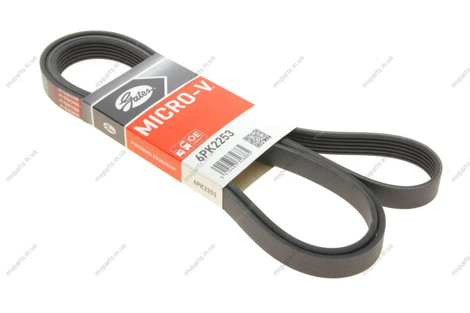 Ремінь генератора MB C-class (W202)/E-class (W211) 2.2CDI/2.7CDI 98-09 GATES Gates 6PK2253 (фото 1)