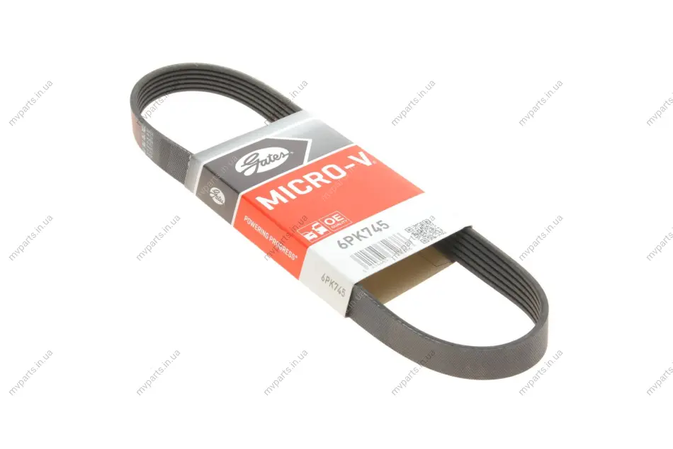 Ремінь генератора Audi A3/Q3/VW Caddy IV/Golf VII 1.0-1.2TSI/1.4TSI 15- GATES Gates 6PK745 (фото 1)