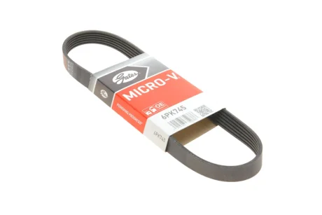 Ремінь генератора Audi A3/Q3/VW Caddy IV/Golf VII 1.0-1.2TSI/1.4TSI 15- GATES Gates 6PK745
