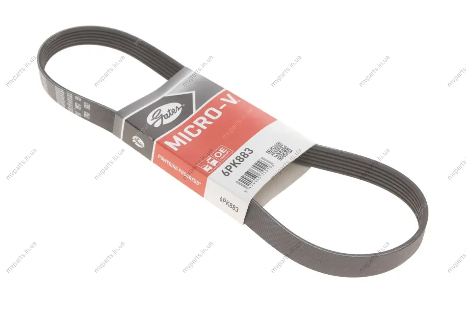 Ремінь генератора Chevrolet Aveo 1.4 06-07 GATES Gates 6PK883 (фото 1)