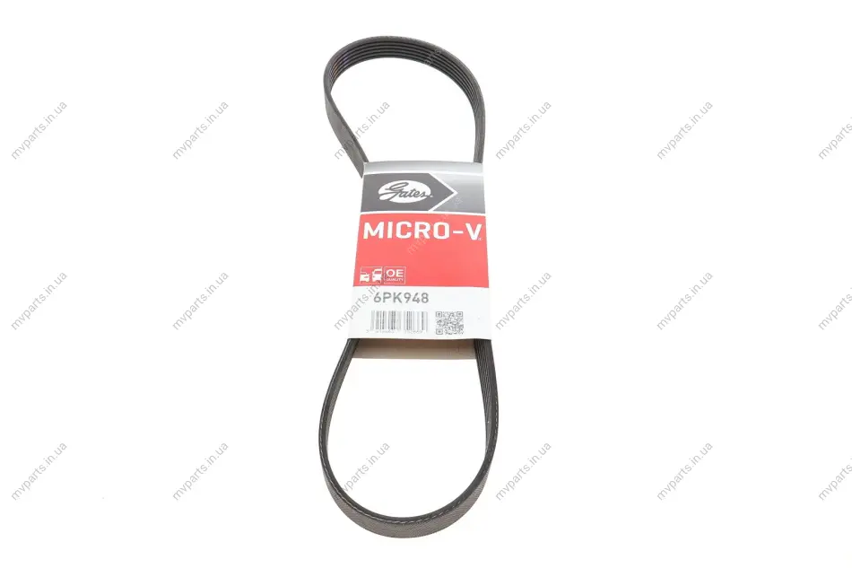 Ремінь генератора Fiat Ducato 2.5/2.8 JTD 97-02 GATES Gates 6PK948 (фото 1)