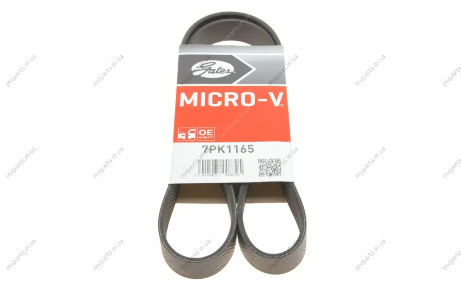 Ремінь генератора Nissan Micra/Note 1.2 10- GATES Gates 7PK1165 (фото 1)