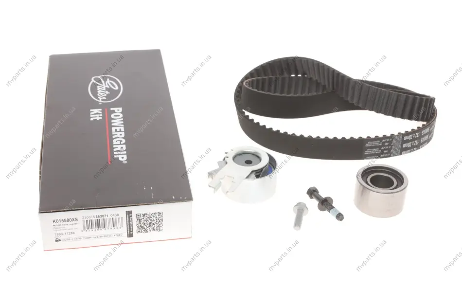 Комплект ГРМ Volvo C70/S60/S80/V60/V70/XC70/XC90 2.0-2.4D 01- (28x132z) GATES Gates K015580XS (фото 1)