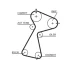 Комплект ГРМ Renault Kangoo/Master 1.9dTi 97- (153x26) GATES Gates K025561XS (фото 2)
