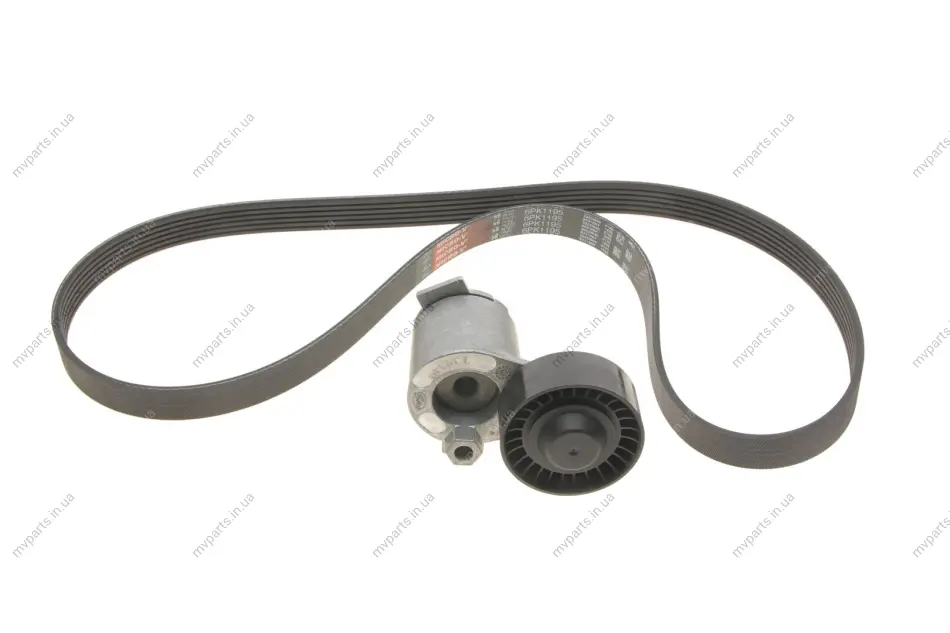 Комплект ременя генератора Renault Kangoo 1.5dCi 09- (6PK1195) GATES Gates K066PK1195 (фото 1)