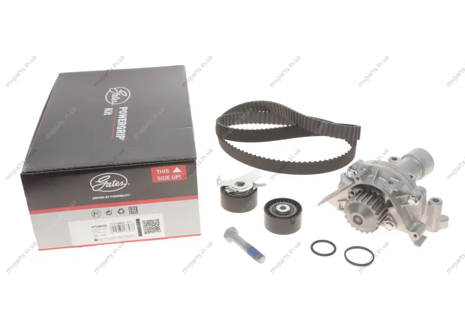 Комплект ГРМ + помпа Citroen C4/C5/C8/Jumpy/Peugeot 307/308/407/807/Expert 2.0 07- (25x153z) GATES Gates KP25608XS (фото 1)