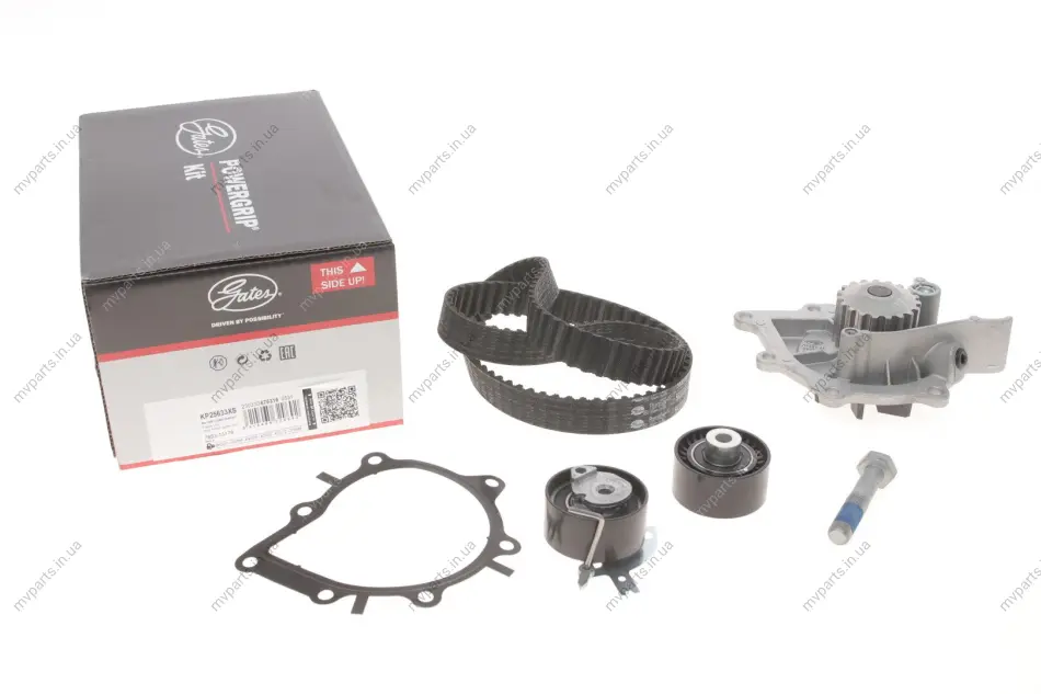 Комплект ГРМ + помпа Citroen C5/C6/C8/Peugeot 407/508/607 2.2HDI 06- (25.4x118z) GATES Gates KP25633XS (фото 1)