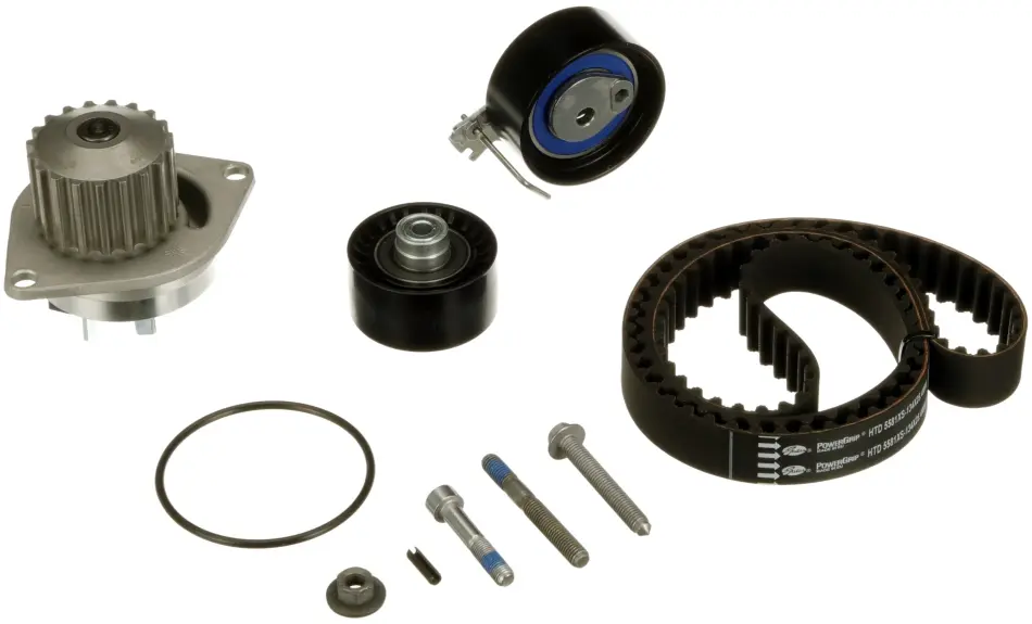 Ремкомплекти приводу ГРМ автомобілів з водяним насосом PowerGrip Kit (Вир-во) Gates KP35581XS (фото 1)