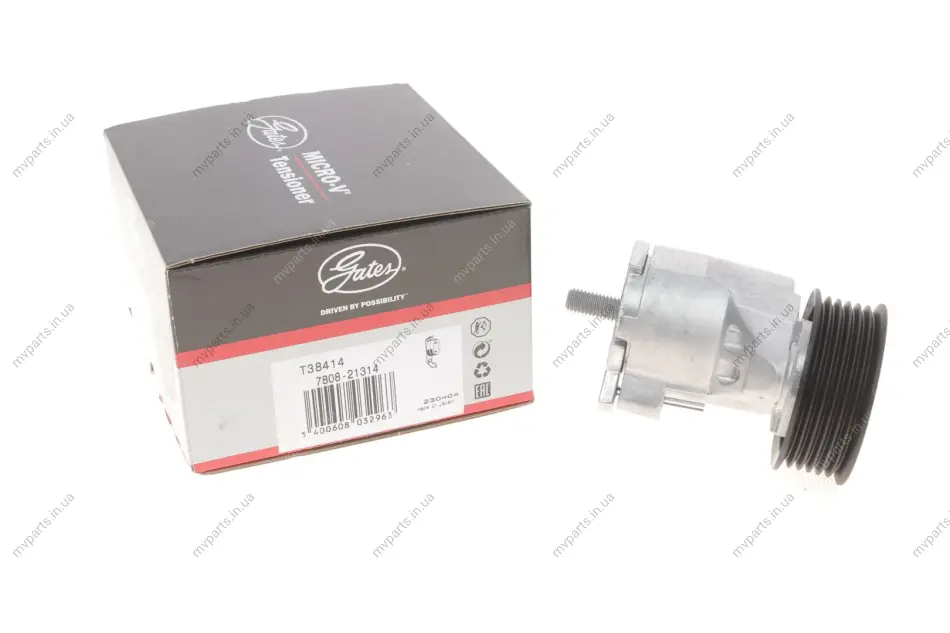 Натяжник ременя генератора Chery Tiggo 1.6-2.0 06- GATES Gates T38414 (фото 1)