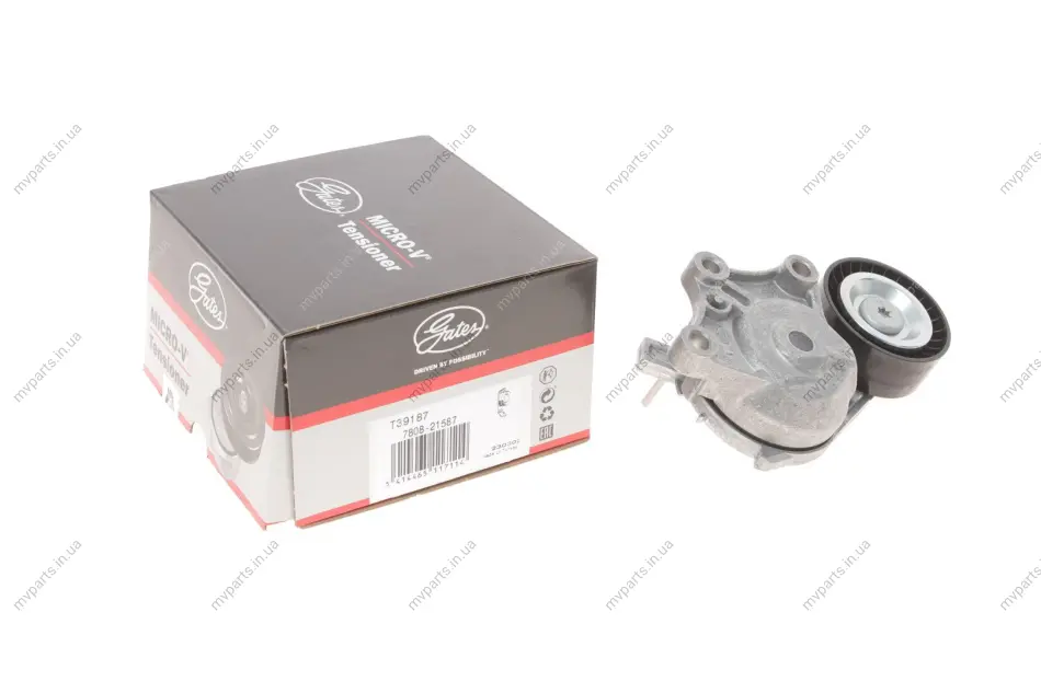 Натяжник ременя генератора Peugeot Partner/Citroen Berlingo 1.6HDi 05- GATES Gates T39187 (фото 1)