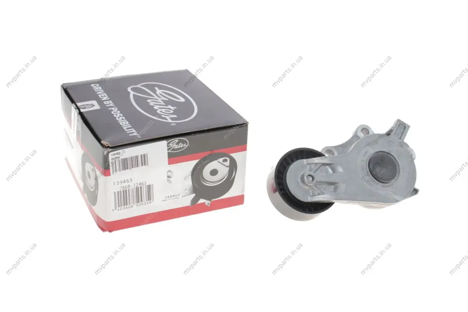 Натяжник ременя генератора Citroen Berlingo/Jumpy/Peugeot Expert 1.6D 08- (натяжной) (65.4х25) GATES Gates T39463 (фото 1)