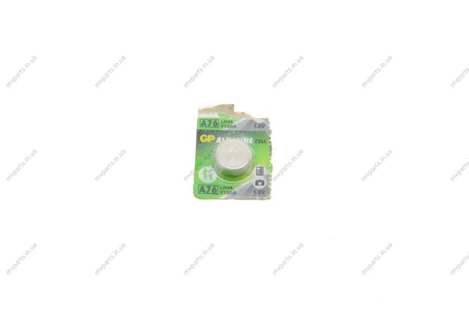 Батарейка Alkaline LR44 (A76F-U10) (1.5V) (1шт) GP 4891199015496 (фото 1)