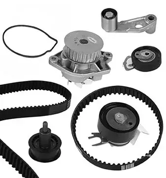 Комплект ГРМ + помпа Skoda Fabia/Octavia 00-13/VW Caddy/Golf/Polo 1.4 16V 99-08 (20x130z/17x58z) (PA674) GRAF KP674-1 (фото 1)