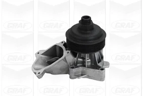 Помпа води BMW 3/5/7/X5 320d/330d/330xd/330Cd/520d/730d/730Ld/3.0d 01-08 (R/B) (6 лоп.) (6 кан.) GRAF PA1046