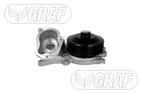Помпа води BMW 1/2/3/4/5/X1/X3/X5 1.6d/2.0d/xDrive/3.0d 09- (B/B) (6 лоп) (6 кан) GRAF PA1164