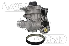 Помпа води Audi A3-A8/Skoda/Seat/VW 1.8-2.0FSI/TFSI 04- (29z)(B/B)(6 лоп)(з термостатом,датчиком t) GRAF PA1359A