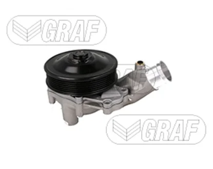 Помпа води Land Rover Discovery/Range Rover/Sport 3.0/5.0 09-/Defender 21- (B/B) (7 лоп.) (6 кан) (з корпусом) GRAF PA1495