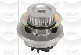 Помпа води Opel Corsa A/Kadett E/Vectra A/Ascona C 1.4i/S/Si/1.6i/GSI 86-95 (19z) (B/B) (8 лоп) GRAF PA443 (фото 1)