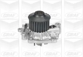 Помпа води Mitsubishi Colt/Lancer 1.6/16V 96-03/Pajero 1.8GDI 98-00/Pinin 2.0 99- (24z)(R/B)(8лоп) GRAF PA732 (фото 1)