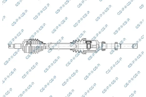 Піввісь (передня) (R) Peugeot 2008 II Electro 19- (25z/24z/902mm) GSP 256581 (фото 1)