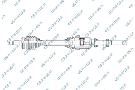 Піввісь (передня) (R) Peugeot 2008 II Electro 19- (25z/24z/902mm) GSP 256581
