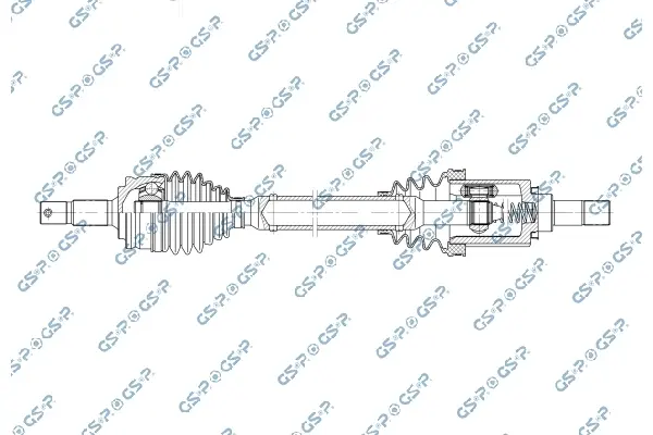 Піввісь (передня) (L) Peugeot 2008 II Electro 19- (25z/24z/675mm) GSP 256582 (фото 1)