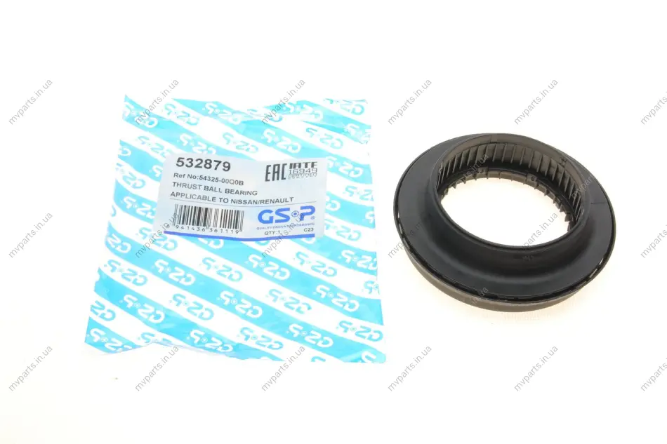 Підшипник амортизатора опорний Nissan Qashqai/Renault Megane 13- GSP 532879 (фото 1)