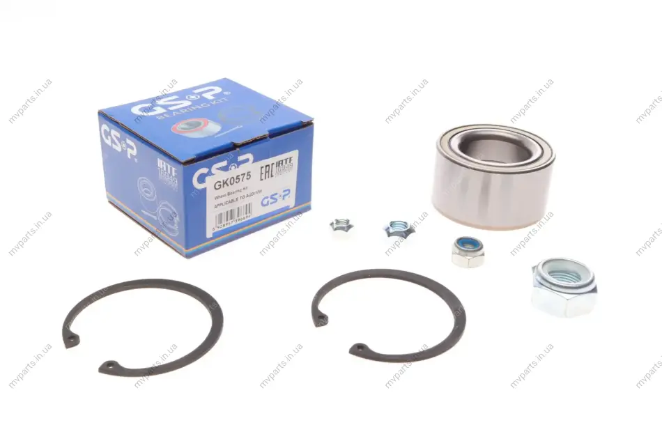 Підшипник маточини (передньої) VW Passat/Audi 80/90 74-88 (39x68x37) (к-кт) GSP GK0575 (фото 1)
