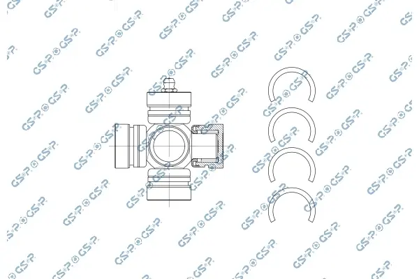 Хрестовина кардана Toyota Land Cruiser 95- (26x64) GSP UJ900064 (фото 1)