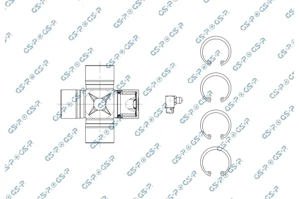 Хрестовина кардана Iveco Daily 00-/Renault Master 10- (30.2x82) GSP UJ900144 (фото 1)