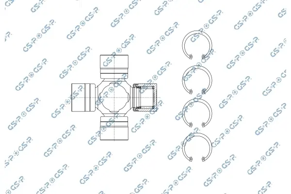 Хрестовина кардана Ford Ranger 11- (30.18x92.01) GSP UJ900158 (фото 1)