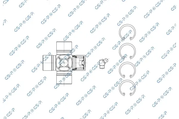 Хрестовина кардана Nissan Cabstar 06-13 (27.01x74.8) GSP UJ900159 (фото 1)