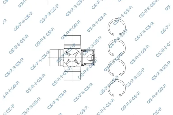 Хрестовина кардана Iveco Daily 00-/Renault Master 10- (30.2x82) GSP UJ900161 (фото 1)