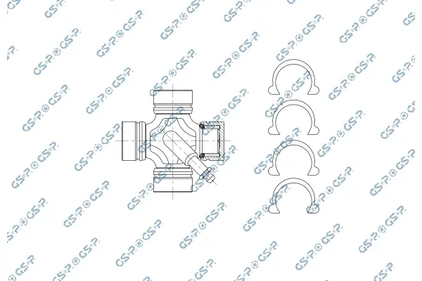 Хрестовина кардана Isuzu D-Max 02-18 (29x76.2) GSP UJ900165 (фото 1)