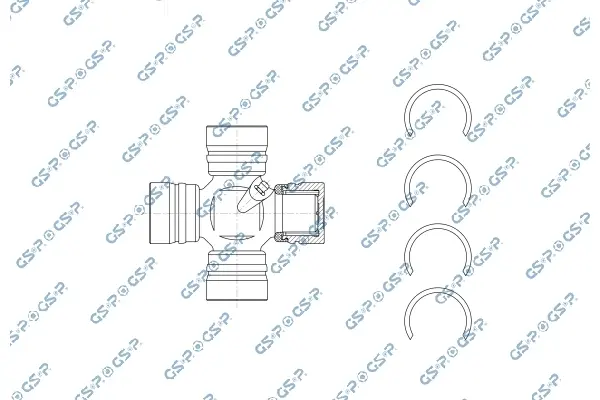 Хрестовина кардана Toyota Land Cruiser 69- (32x91.6) GSP UJ900176 (фото 1)