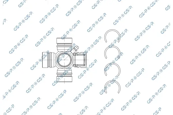 Хрестовина карданчика керма Nissan Navara/Patrol 88- (28.02x80) GSP UJ900178 (фото 1)