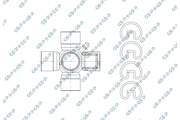Хрестовина кардана Toyota Hilux 05- (26.99x81.75) GSP UJ900208 (фото 1)