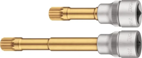 Набір головок 1/2" зі вставками XZN 2 од. 2584-12/2 HAZET 2584-12-2