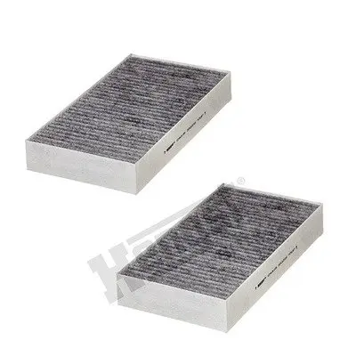Фільтр салону MB ML-class (W164)/GL-class (X164) 05-12 (вугільний) (к-кт 2шт.) HENGST FILTER E2912LC01-2 (фото 1)