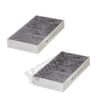 Фільтр салону MB ML-class (W164)/GL-class (X164) 05-12 (вугільний) (к-кт 2шт.) HENGST FILTER E2912LC01-2