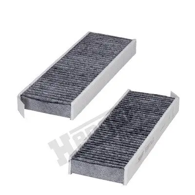 Фільтр салону Citroen Berlingo/Peugeot Partner 08- (к-кт 2шт.) (вугільний) HENGST FILTER E2977LC-2 (фото 1)