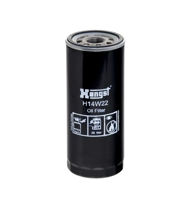 Фільтр оливний двигуна AUDI A6 3.7, 4.2 99-05 (вир-во HENGST) HENGST FILTER H14W22 (фото 1)