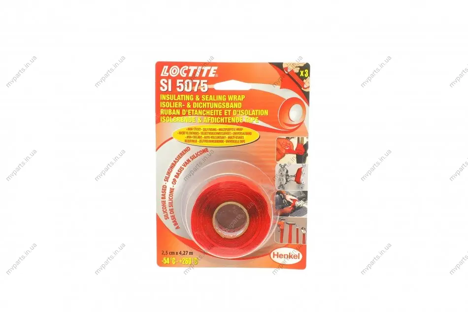 LOCTITE SI 5075, 4,27M Стрічка силіконова -54/+260°C (міцність 48 Н/мм) HENKEL Henkel 1684617 (фото 1)