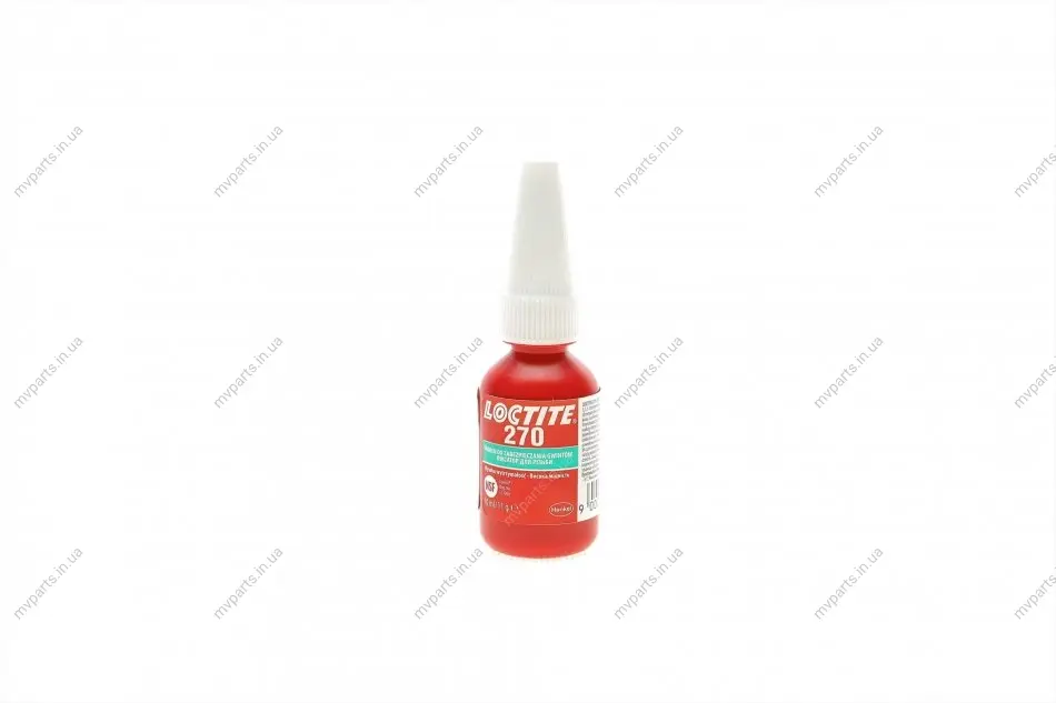 LOCTITE 270, 10ML Фіксатор різьби (зелений) (високої фіксації) макс. діаметр різьби М20 HENKEL Henkel 1918994 (фото 1)