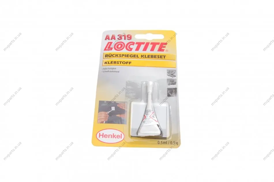 LOCTITE AA 319, 5ML+1 MESH Клей для дзеркал заднього виду HENKEL Henkel 195908 (фото 1)