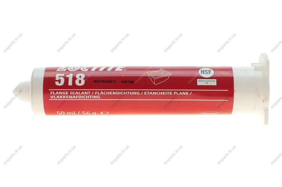 LOCTITE 518, 50ML Герметик (-55 °C + 150C) (червоний) HENKEL Henkel 2069176 (фото 1)