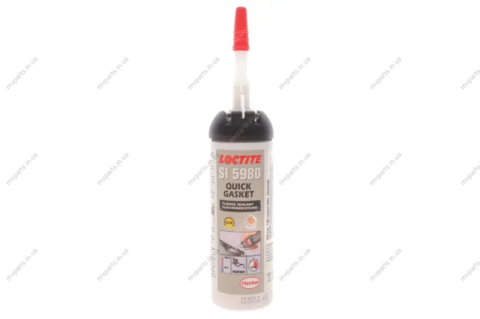 LOCTITE SI 5980, 100ML Герметик силіконовий (чорний) (маслостійкий) (-55°C до +200°C) заміна для SI 5970 HENKEL Henkel 2327036 (фото 1)