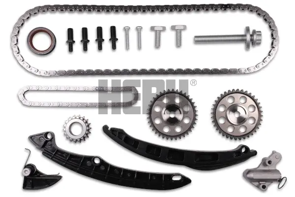 Комплект ланцюга ГРМ VW Golf V/Polo 1.4TSI 03- (z=130) HEPU 21-0466 (фото 1)