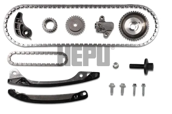 Комплект ланцюга ГРМ Renault Kangoo/Megane III/Scenic III 1.4TCe 09-(z=152/z=56) HEPU 21-0509 (фото 1)